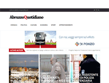 Tablet Screenshot of abruzzoquotidiano.it